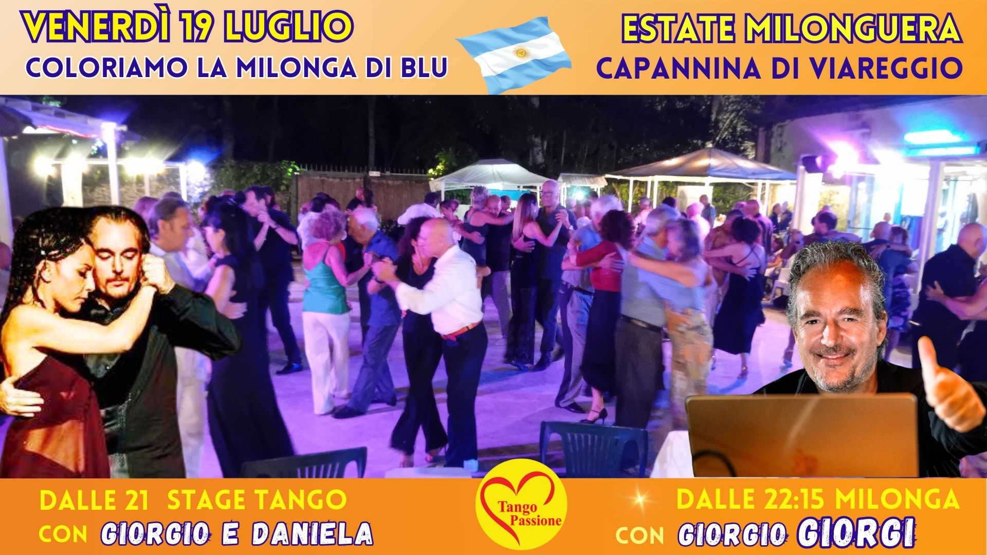Capannina di Viareggio coloriamo la milonga di blu💙con Giorgio Giorgi 🎧 in consolle