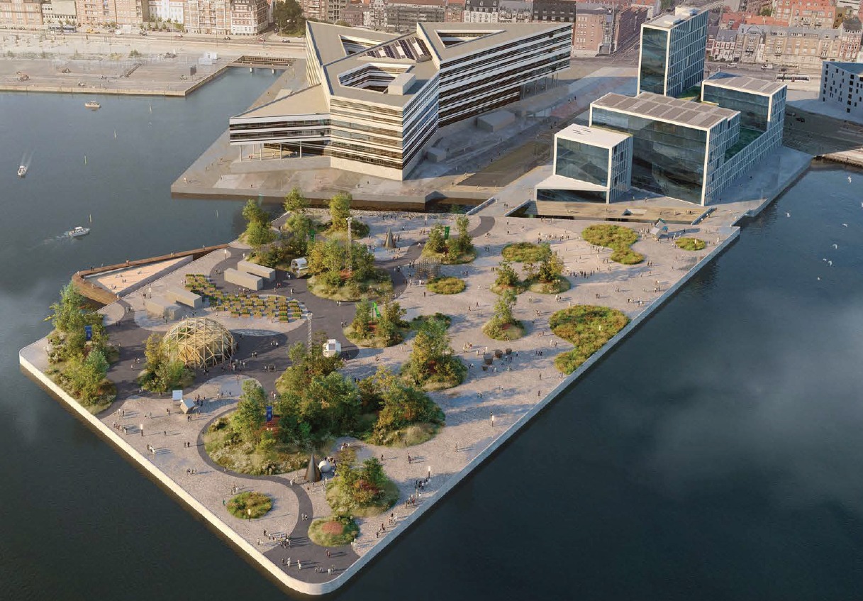 Åbning af Byparken på Pier 2 herunder dansegulv