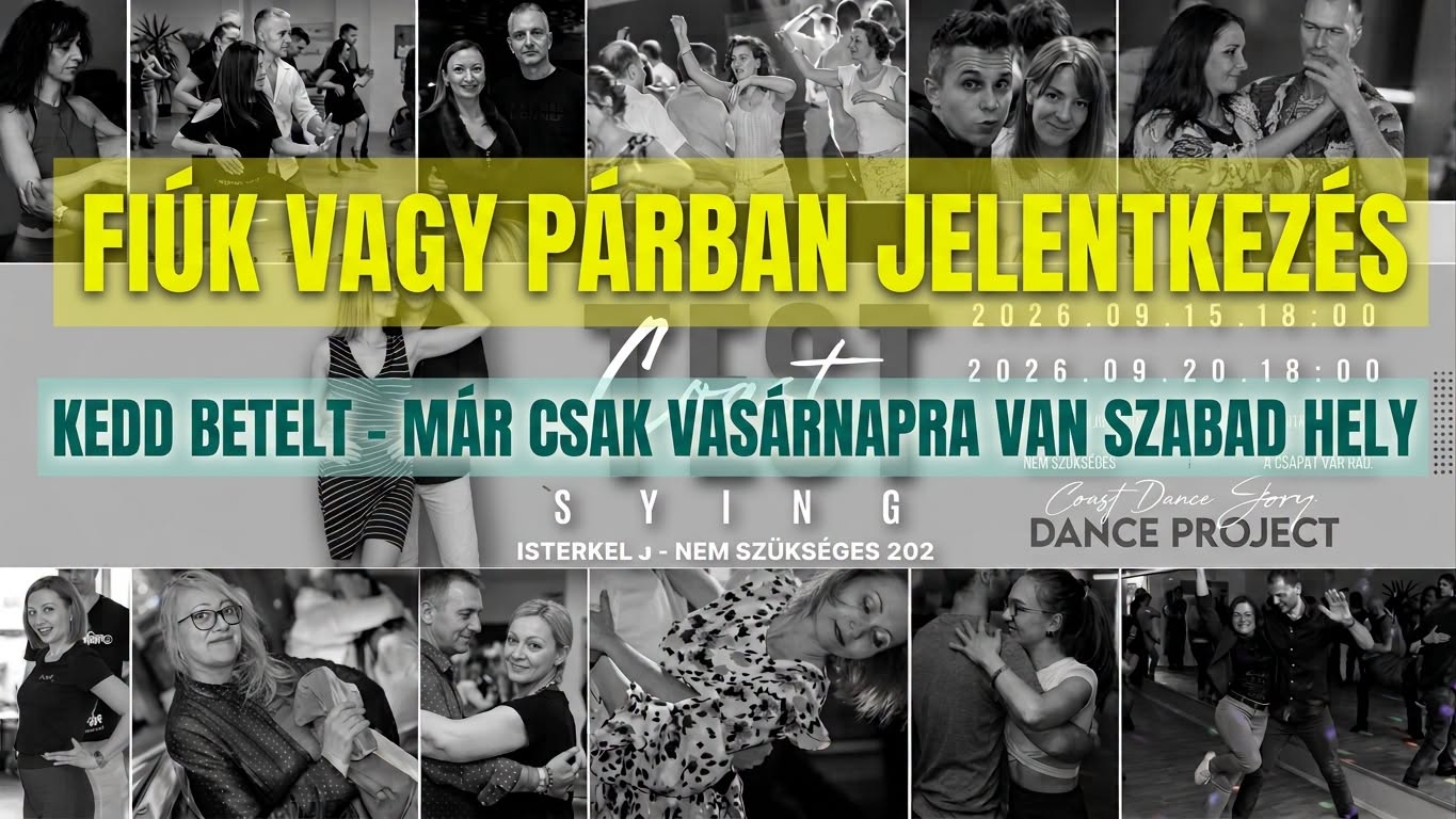 Ingyenes Kezdő West Coast Swing Nyitóóra + 50% Kedvezmény Debrecen