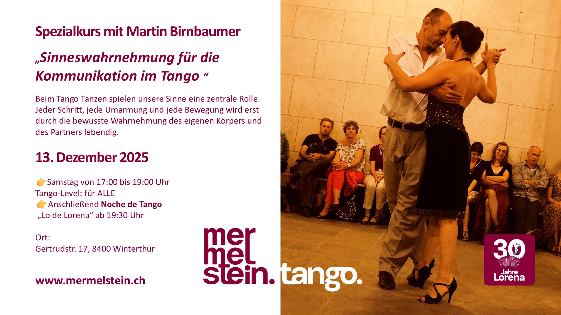 Spezialkurs mit Martin Birnbaumer & Lorena Mermelstein