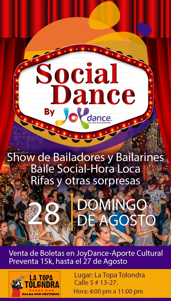 Social Dance By JoyDance en la Topa Tolondra 28 Agosto
