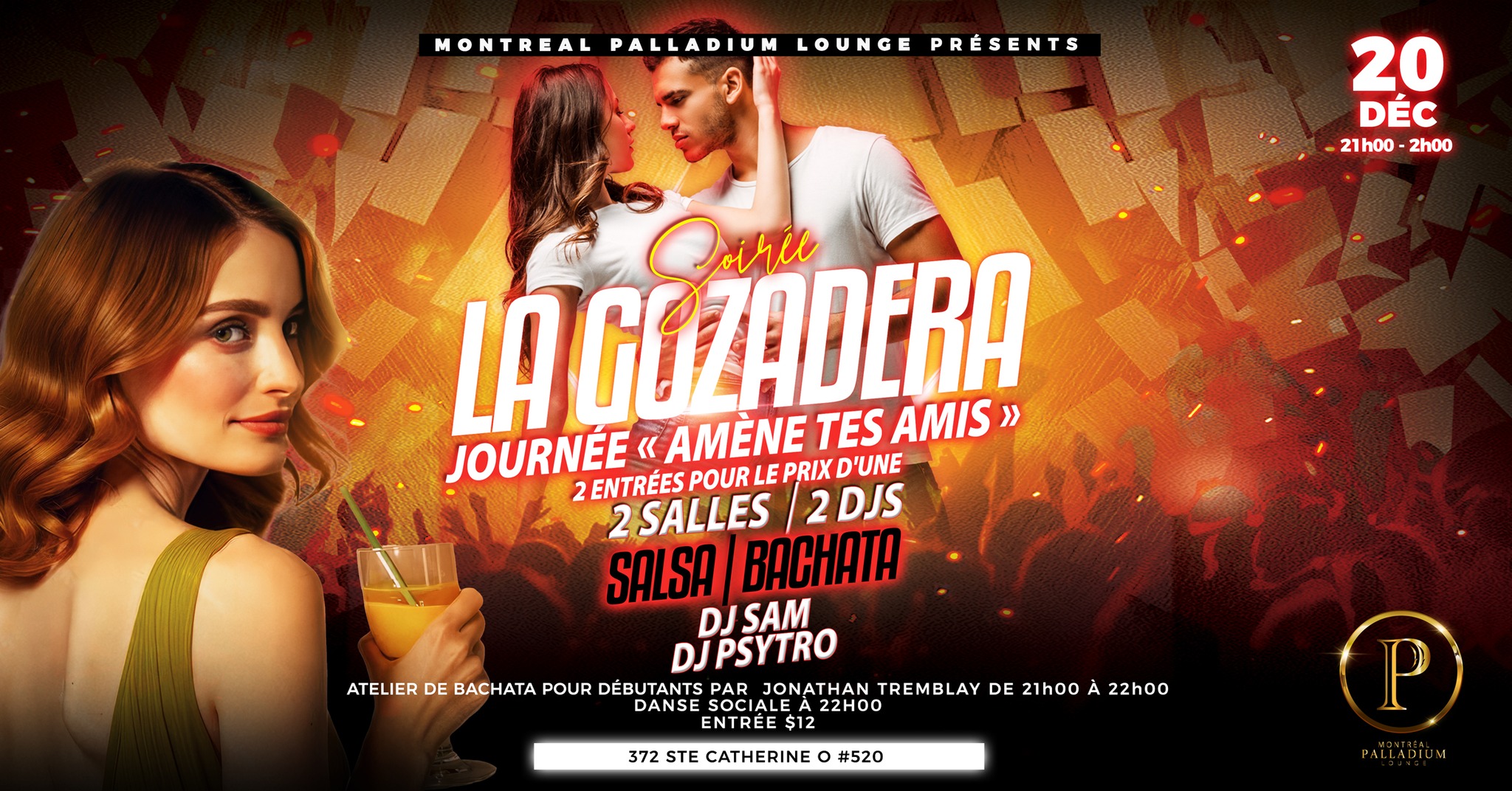 La Gozadera Soirée de Danse Vendredi DEC 20