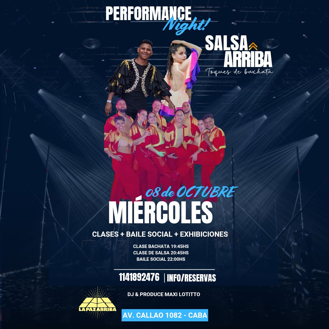 Performance Night en Salsa Arriba