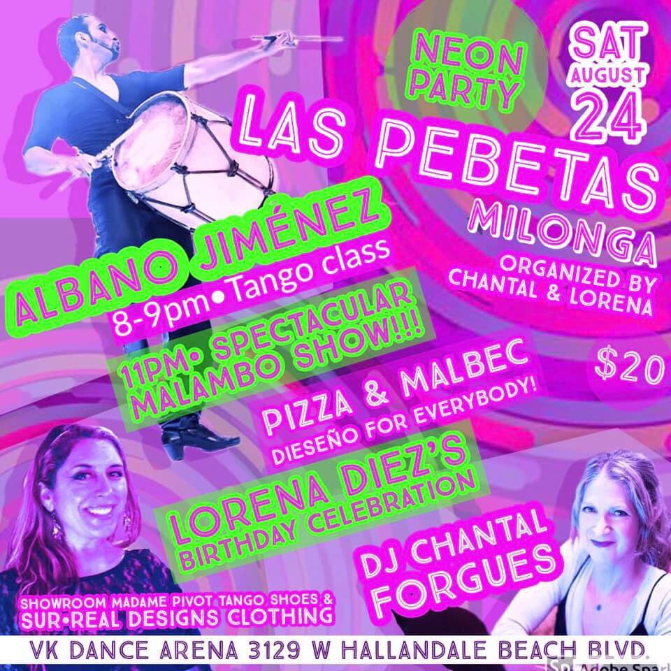 Las Pebetas Milonga. Folklore Show and B-Day Celebration!