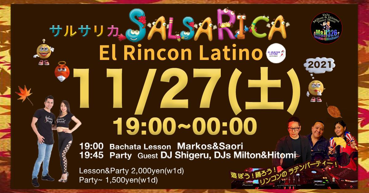 SalsaRica 11 27(土)@El Rincon Latino