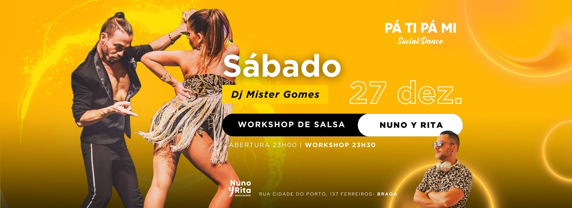 Pá Ti Pá Mi Social Dance Workshop Salsa com Nuno y Rita