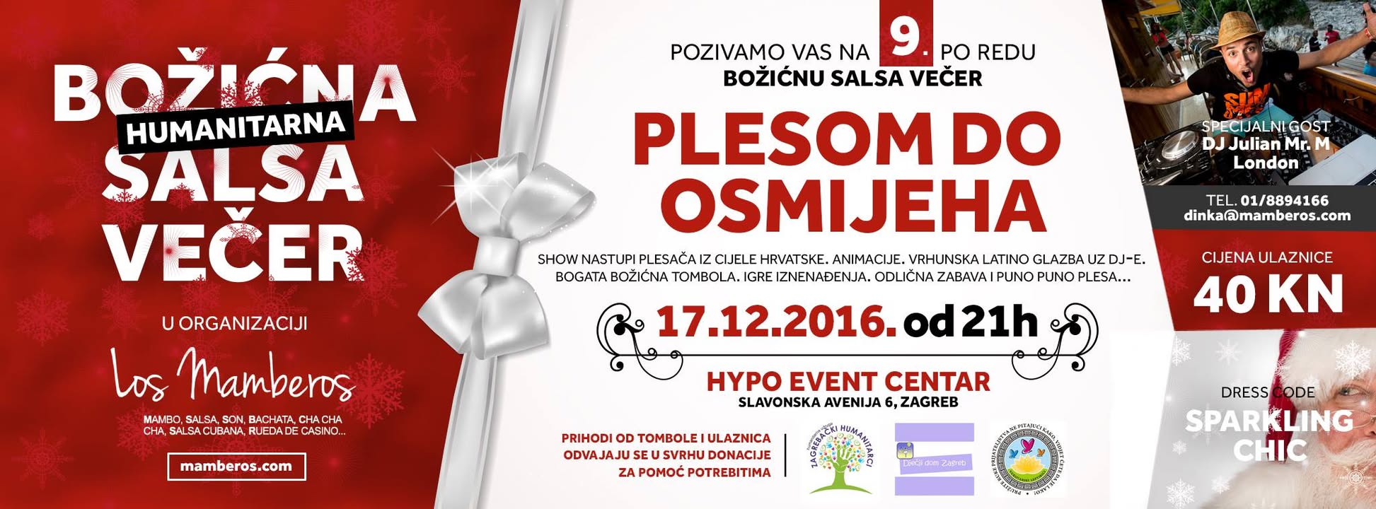 Plesom do osmijeha 2016. - Humanitarni božićni salsa party