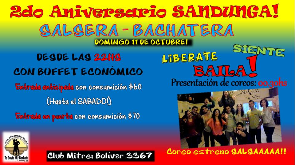 2° ANIVERSARIO SANDUNGUERO!!! 11 10... 17 10... 31 10