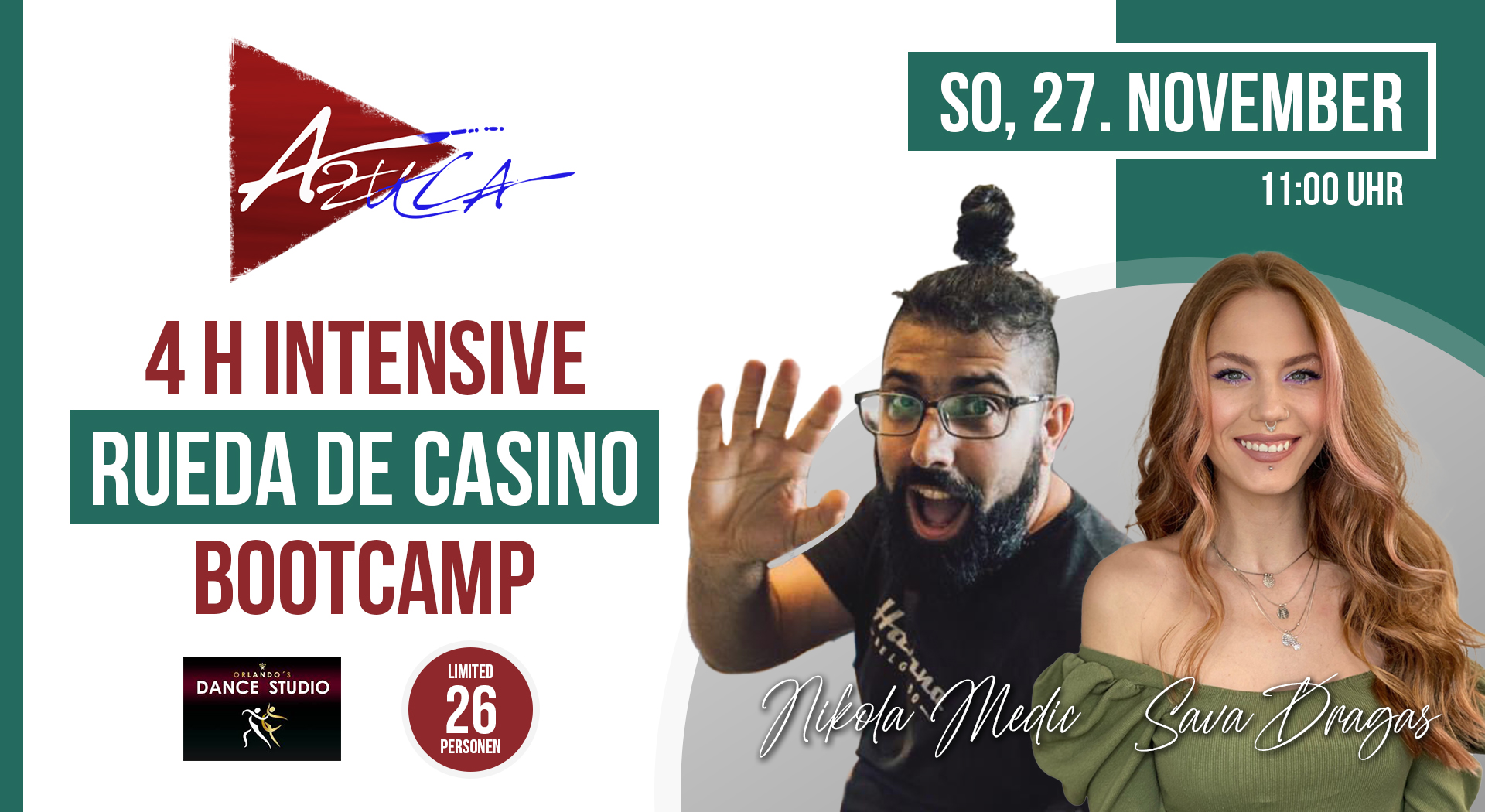 AZUCA 4h Rueda de Casino Bootcamp Nikola & Sava