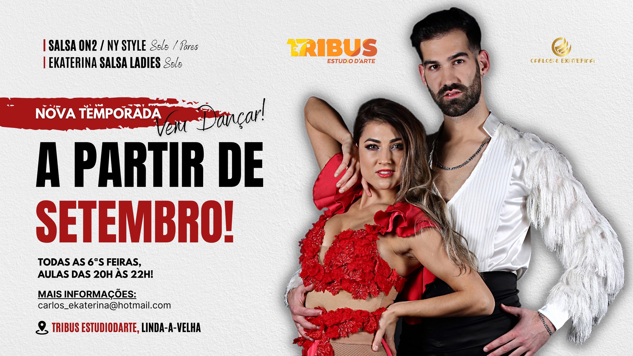 ✺ Aulas Regulares de Salsa ✺ Setembro ✺ Salsa On2 Salsa Ladies ✺ Carlos & Ekaterina ✺ Lisboa ✺