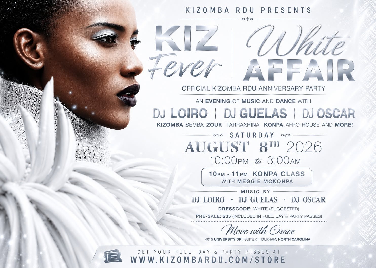 Kiz Fever: All-White Affair Konpa Workshop feat DJ Loiro, DJ Guelas & DJ Oscar