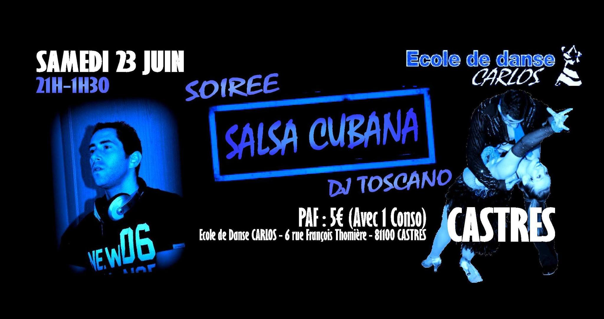 Soirée Latino Salsa à L'Ecole de Danse Carlos à Castres