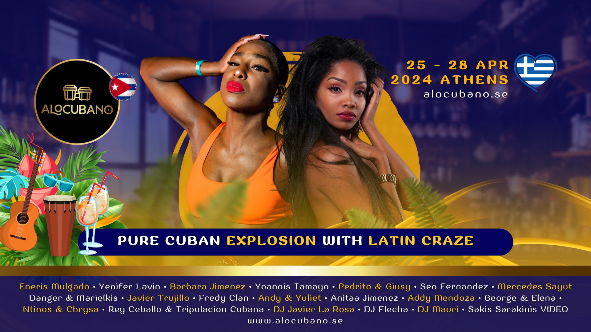 AloCubano Festival 2024 • Cuban Fever & Latin Craze with Sambroso • ATHENS Marathon Beach