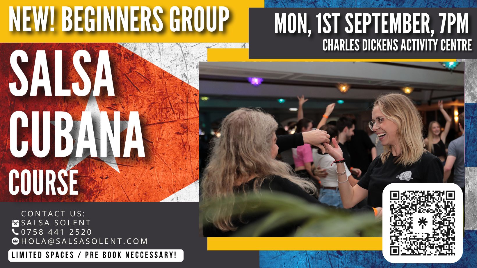 NEW!!! Beginners Salsa Course ⏰ START September 2025 ⏰