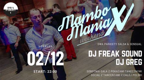 Mambomaniax Party sobota 02 12 djFreakSound x djGreg