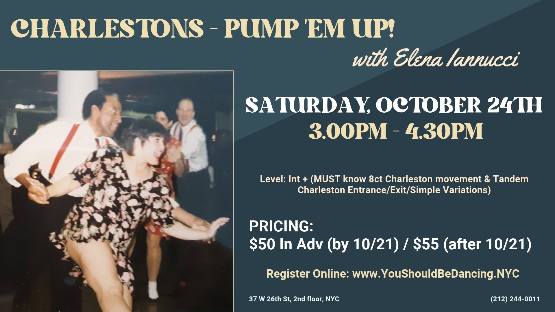 CHARLESTONS - PUMP 'EM UP! with Elena Iannucci