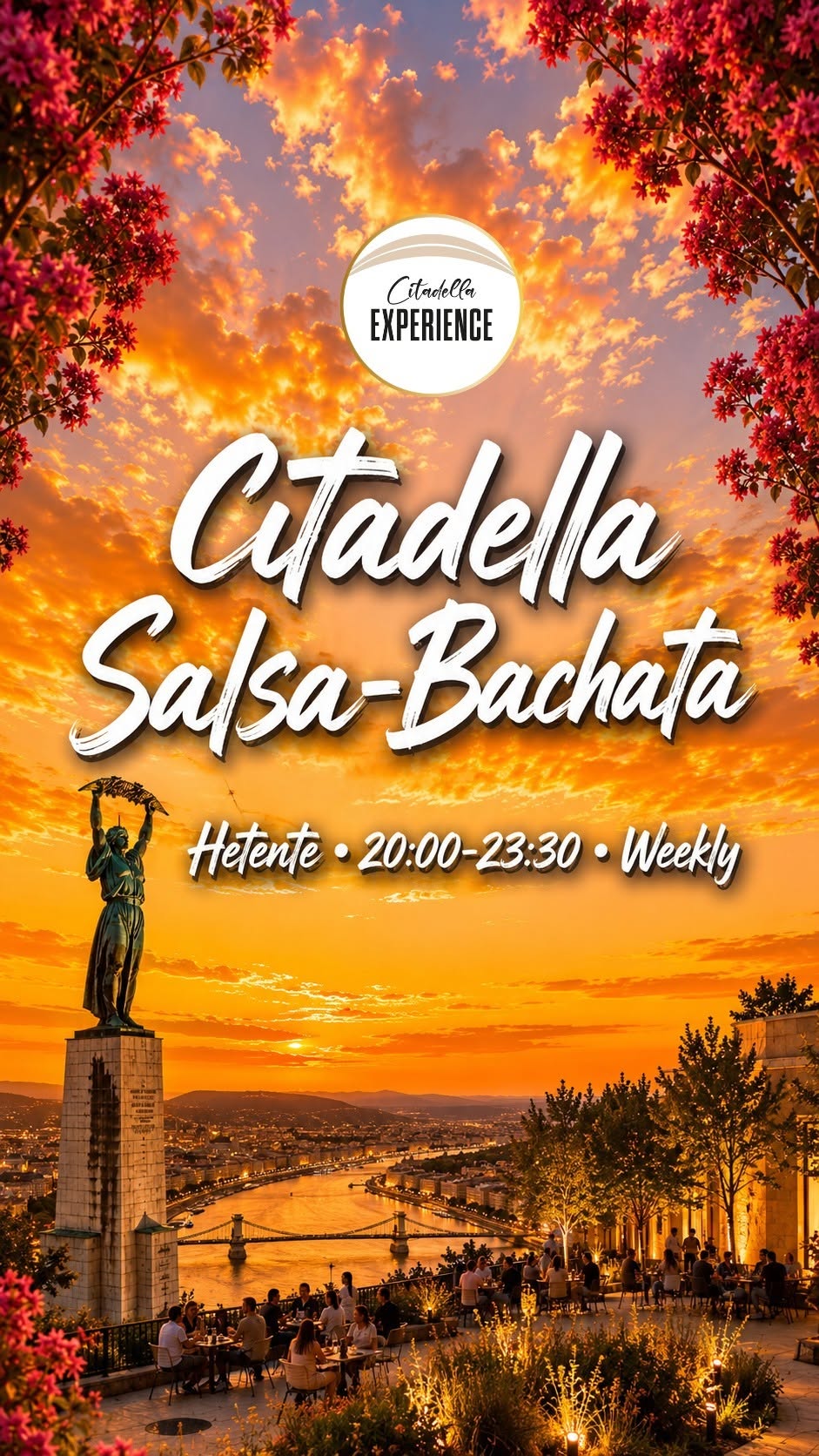 CITADELLA Salsa-Bachata 08.05 SZERDA-Wednesday • 20:00-23:30 Citadella Kávézó terasz + Welcome drink