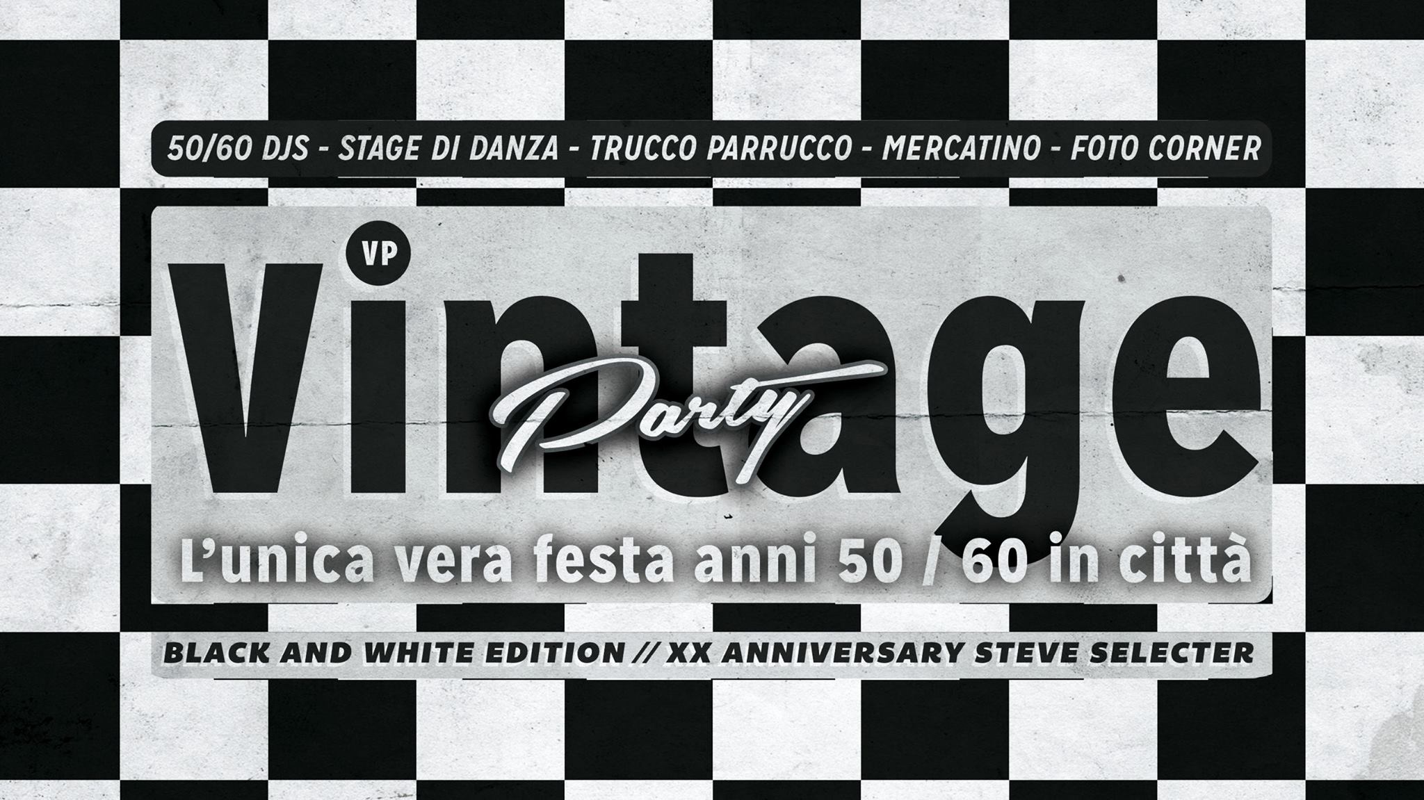 VP Vintage Party Black and White Edition XX Steve Selecter
