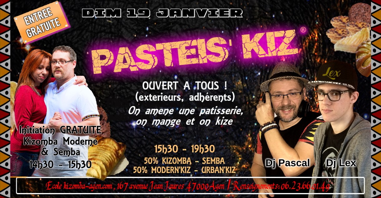 Pasteis' Kiz + Initiation Kizomba Semba Gratuite