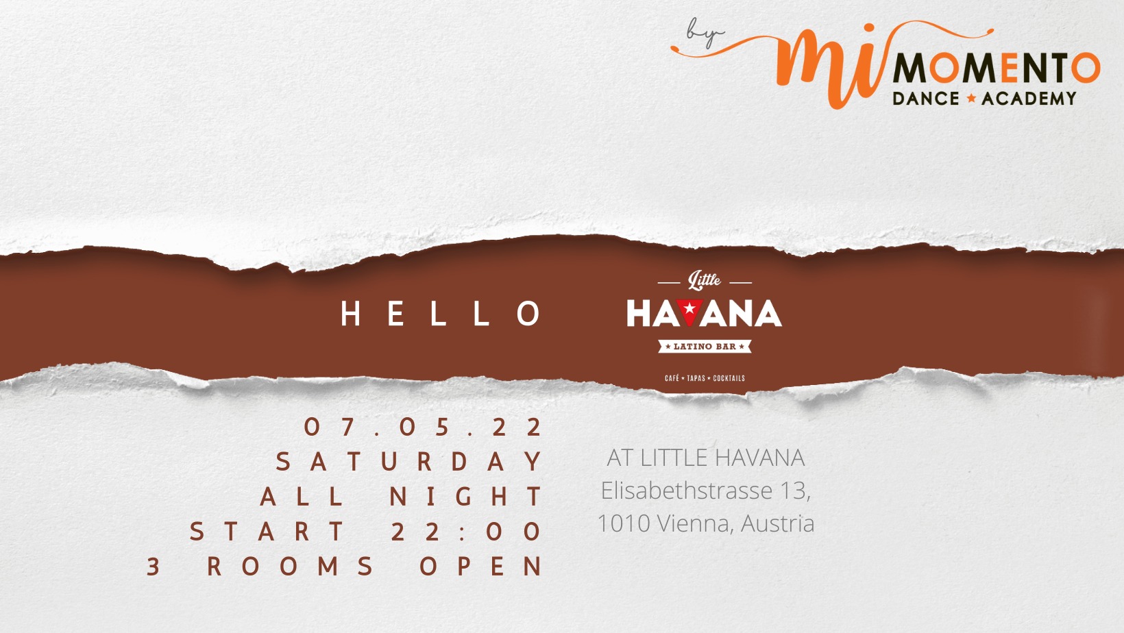 Hello Havana: 3 rooms: Salsa, Bachata & Bar ;)