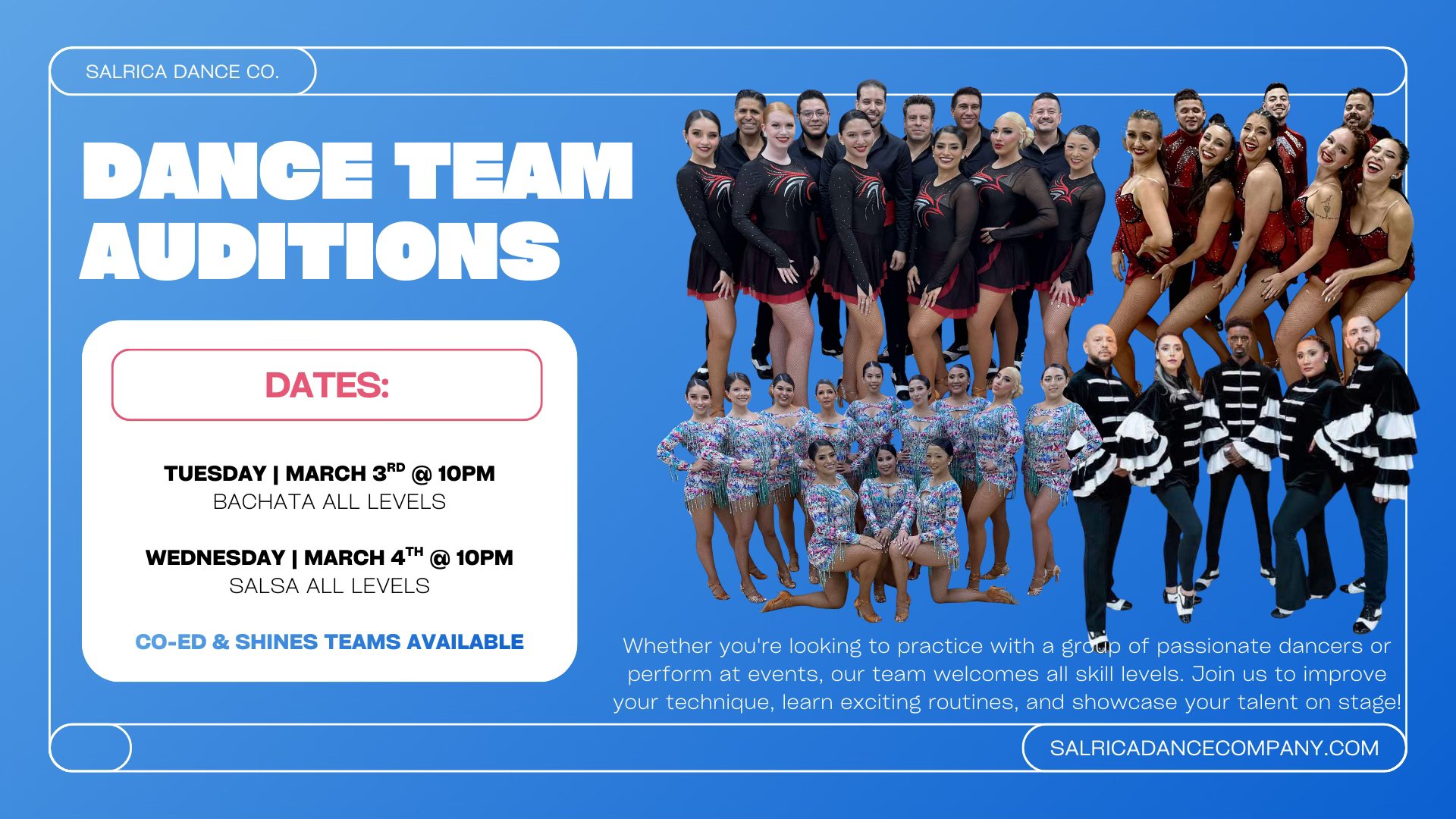 Salrica Bachata Dance Team Auditions