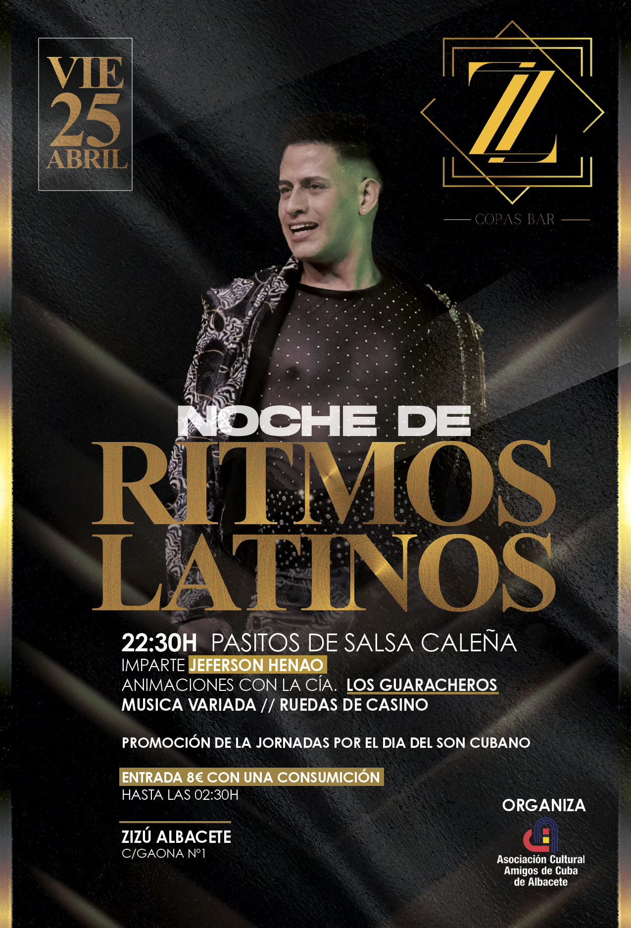 NOCHE de βπππππ ππΈππβππ en el Pub ZIZΓ. By Asoc. Cultural "Amigos de Cuba" AB
