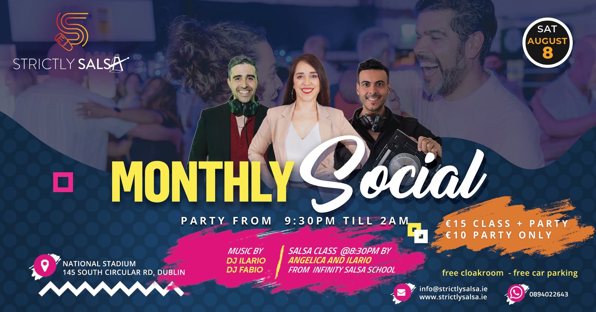 Strictly Salsa - August Monthly Social Class & Party Night