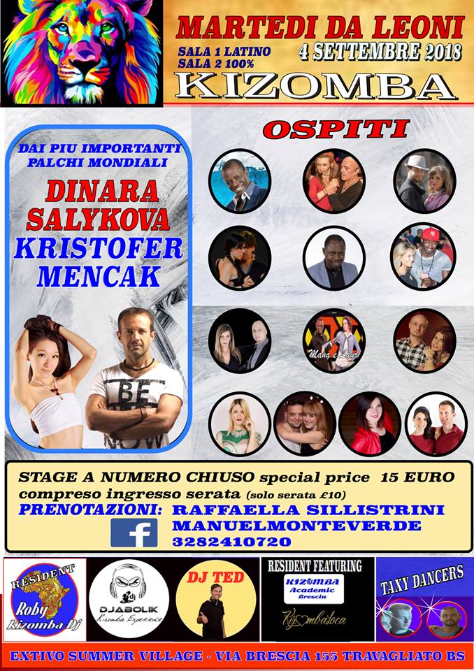Dinara & Kristofer - cena, stage e serata a Brescia