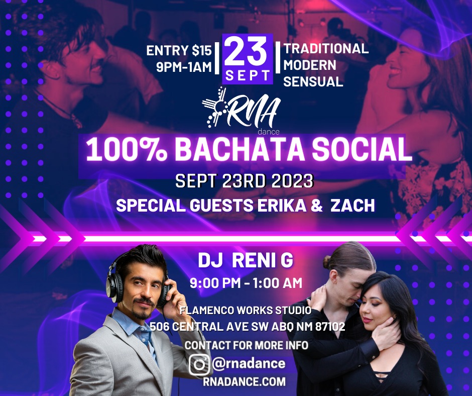 100 % BACHATA ONLY Social with RNA DANCE