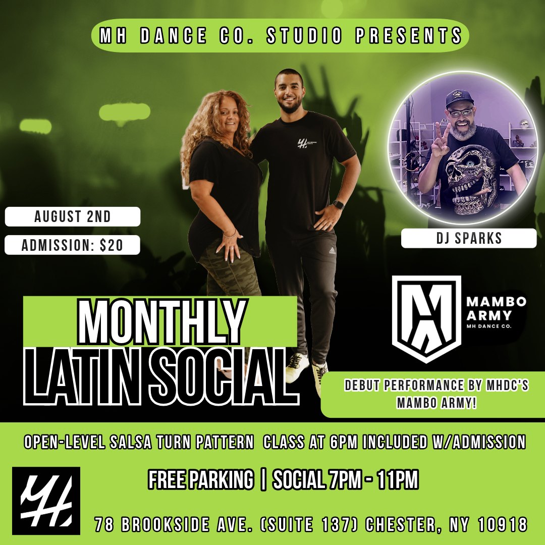 Salsa Workshop & Monthly Latin Social!!!