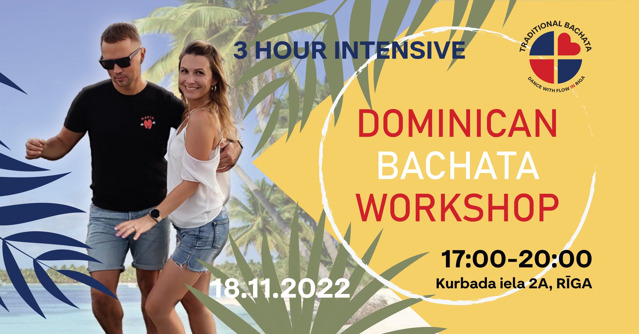 INTENSĪVAIS 3 stundu Dominican BACHATA WORSHOPS