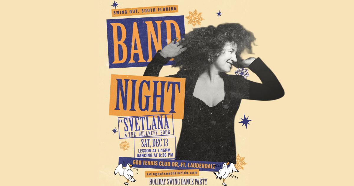 LIVE BAND Holiday Swing Dance Party! ❄️