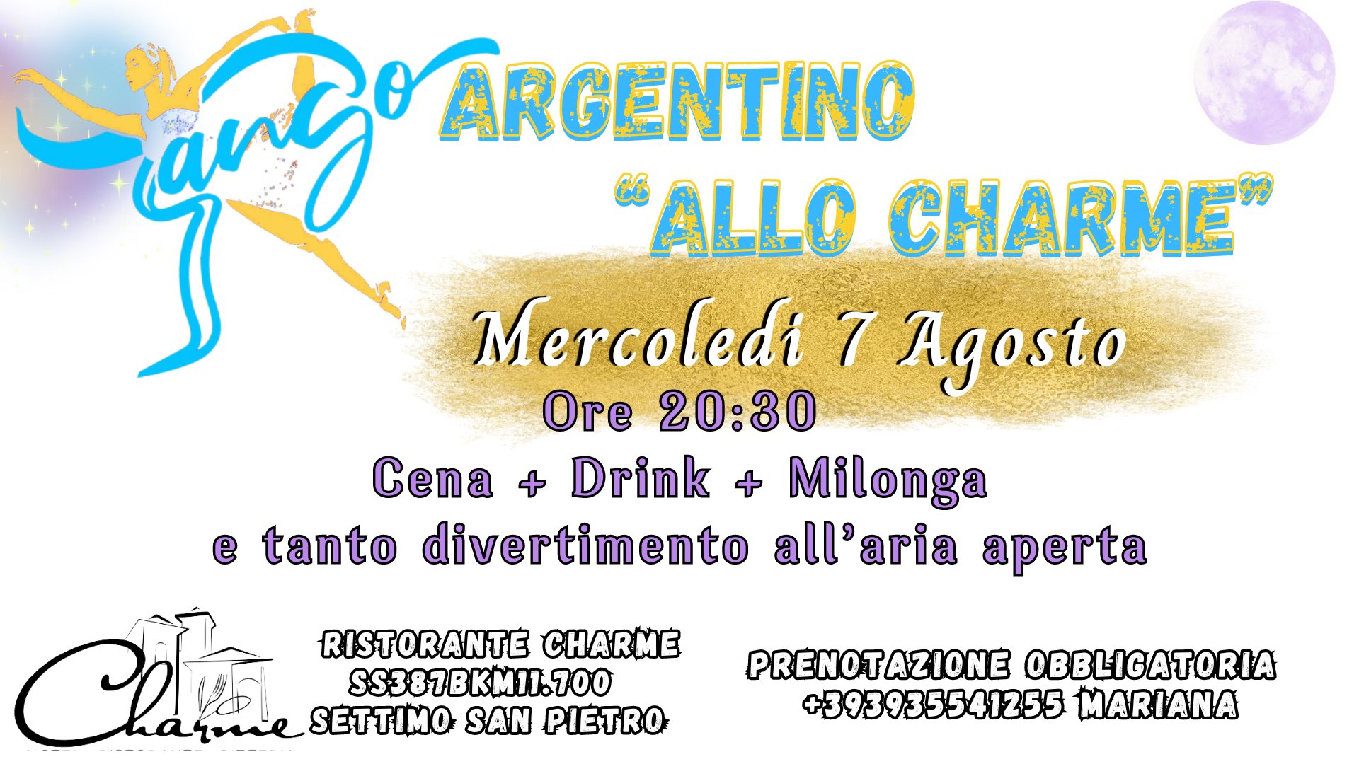 TANGO Argentino allo CHARME Cagliari