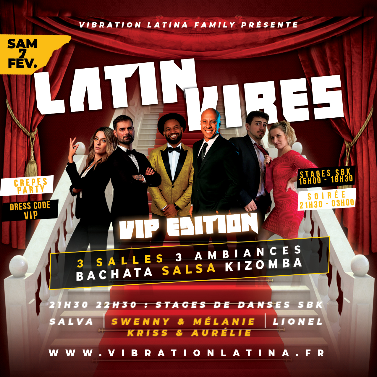 soirée VIP Salsa Bachata Kizomba