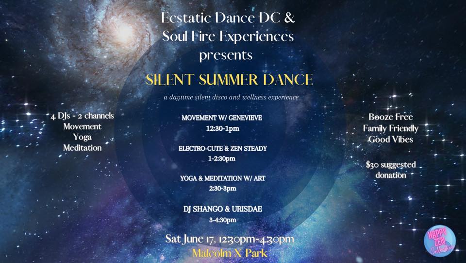 Silent Summer Dance - Silent Disco Ecstatic Dance w DJ Shango & Ursidae, Electro-cute & Zen Steady