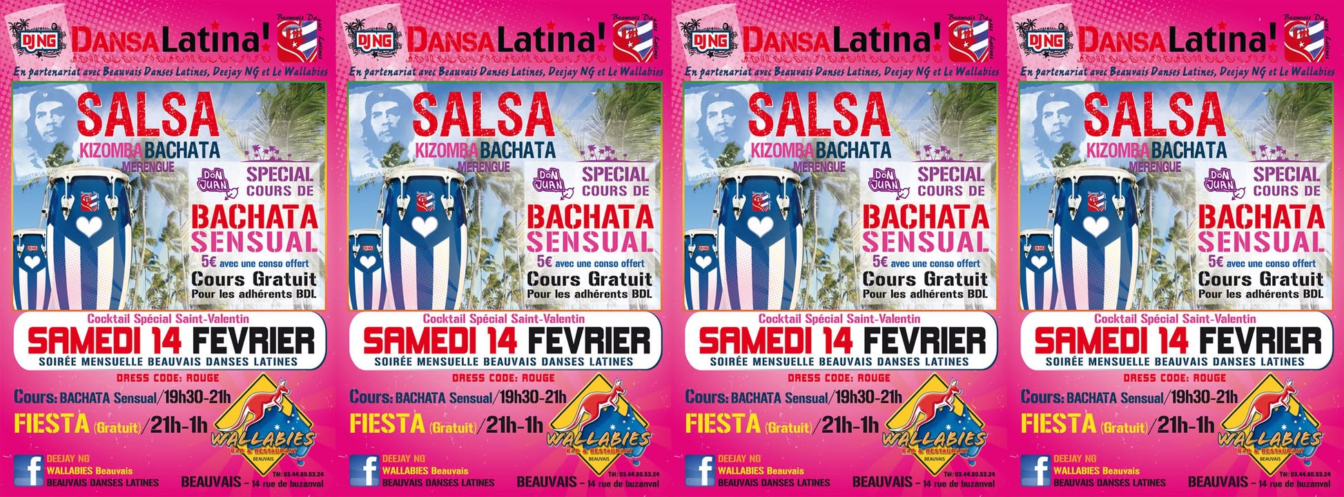 (((>DANSA LATINA!<))) SAMEDI 14 FEVRIER By DJ NG y BDL