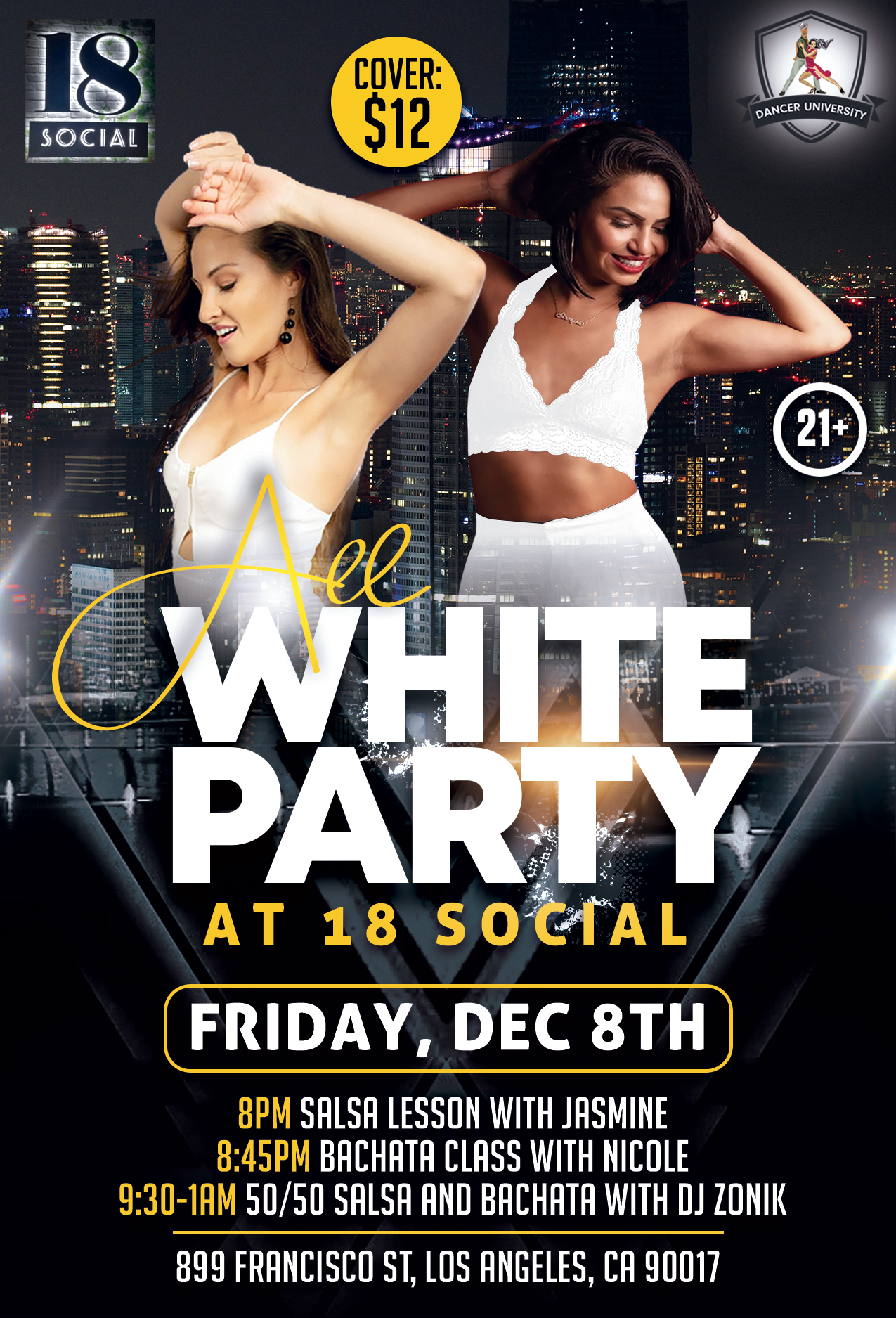 All White Party at 18 Social!