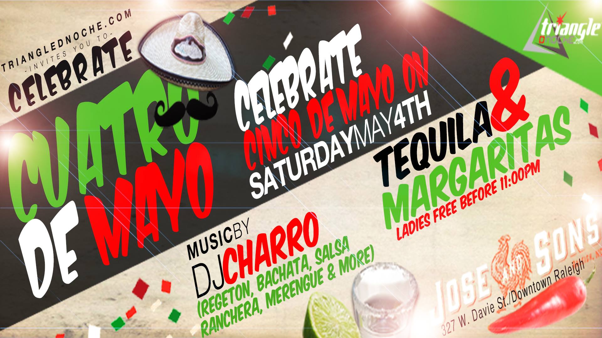 The Cinco de Mayo Party on May 4th! Countdown to Cinco
