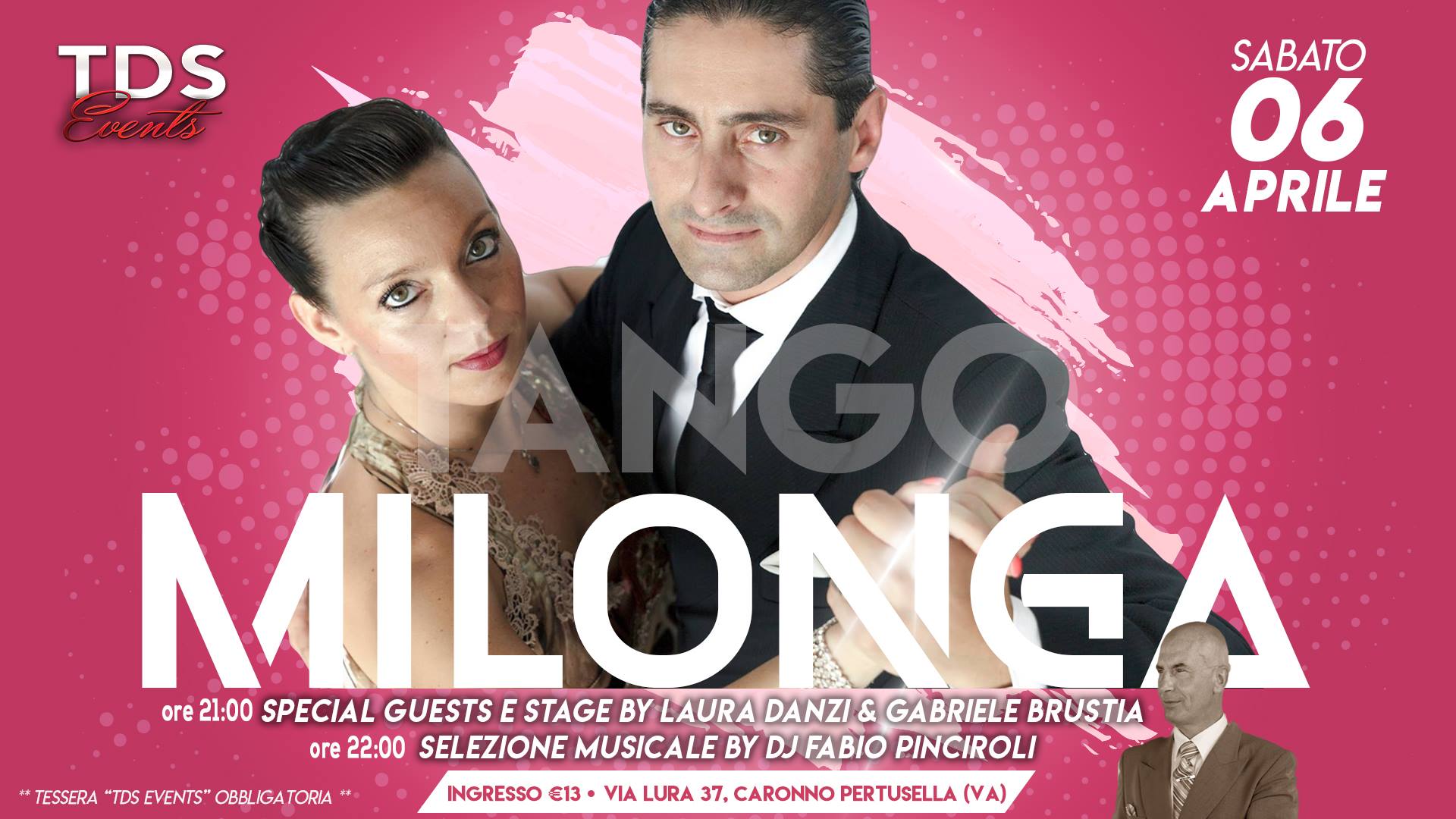 ❦ TDS Milonga ❦ Sab 06 Aprile ❦ Laura Danzi & Gabriele Brustia