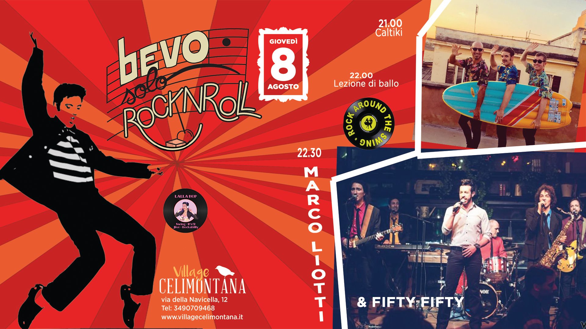 Bevo Solo Rock'n'Roll: Caltiki + Marco Liotti & The Fifty Fifty