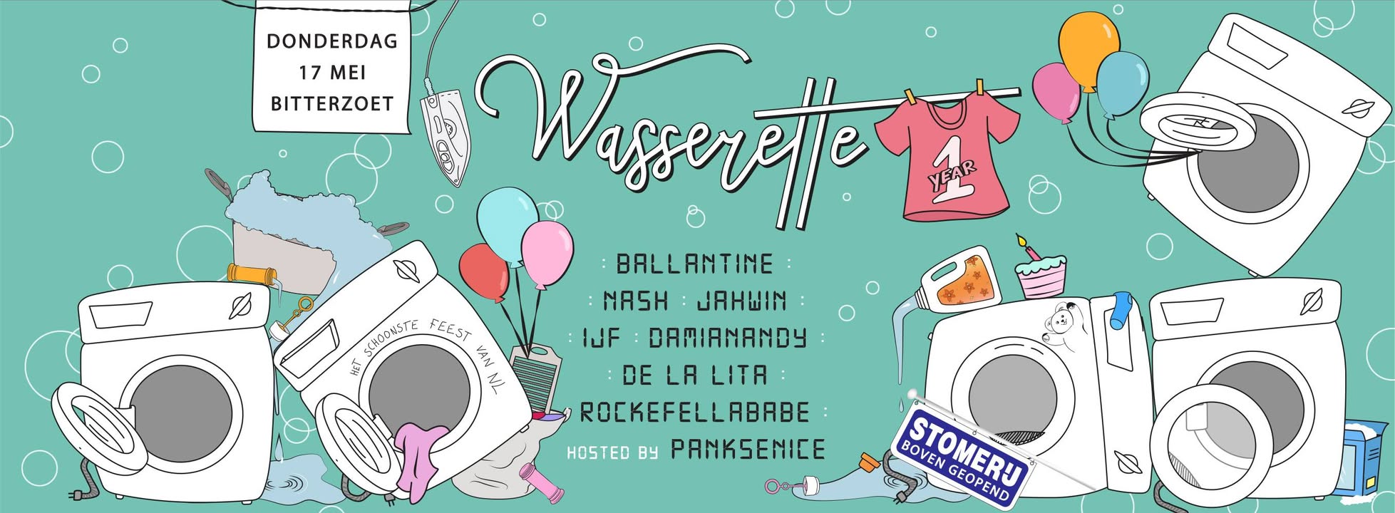 Wasserette 1 jaar Bitterzoet