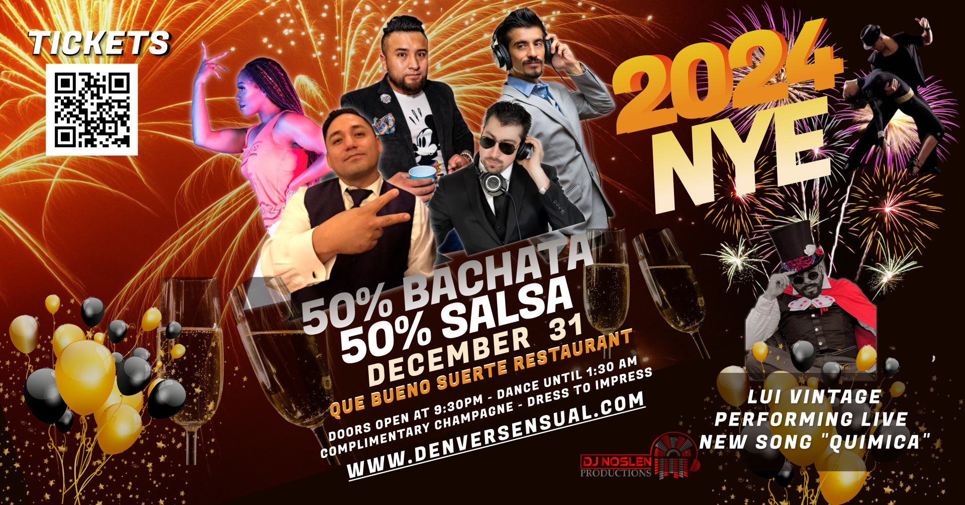 NYE 2024 50 50 SALSA BACHATA