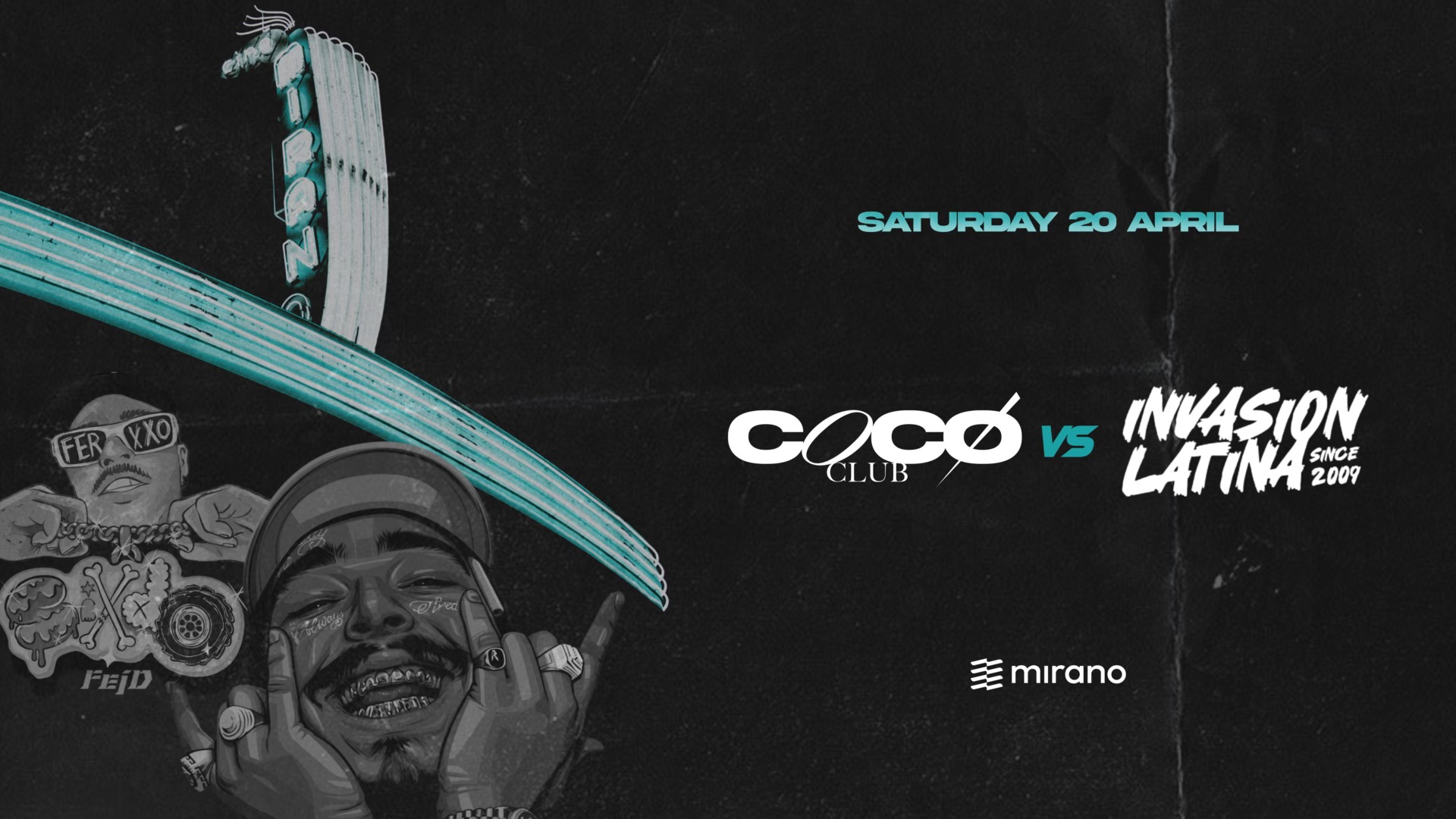 COCO CLUB & INVASION LATINA ❍ SATURDAY APRIL 20
