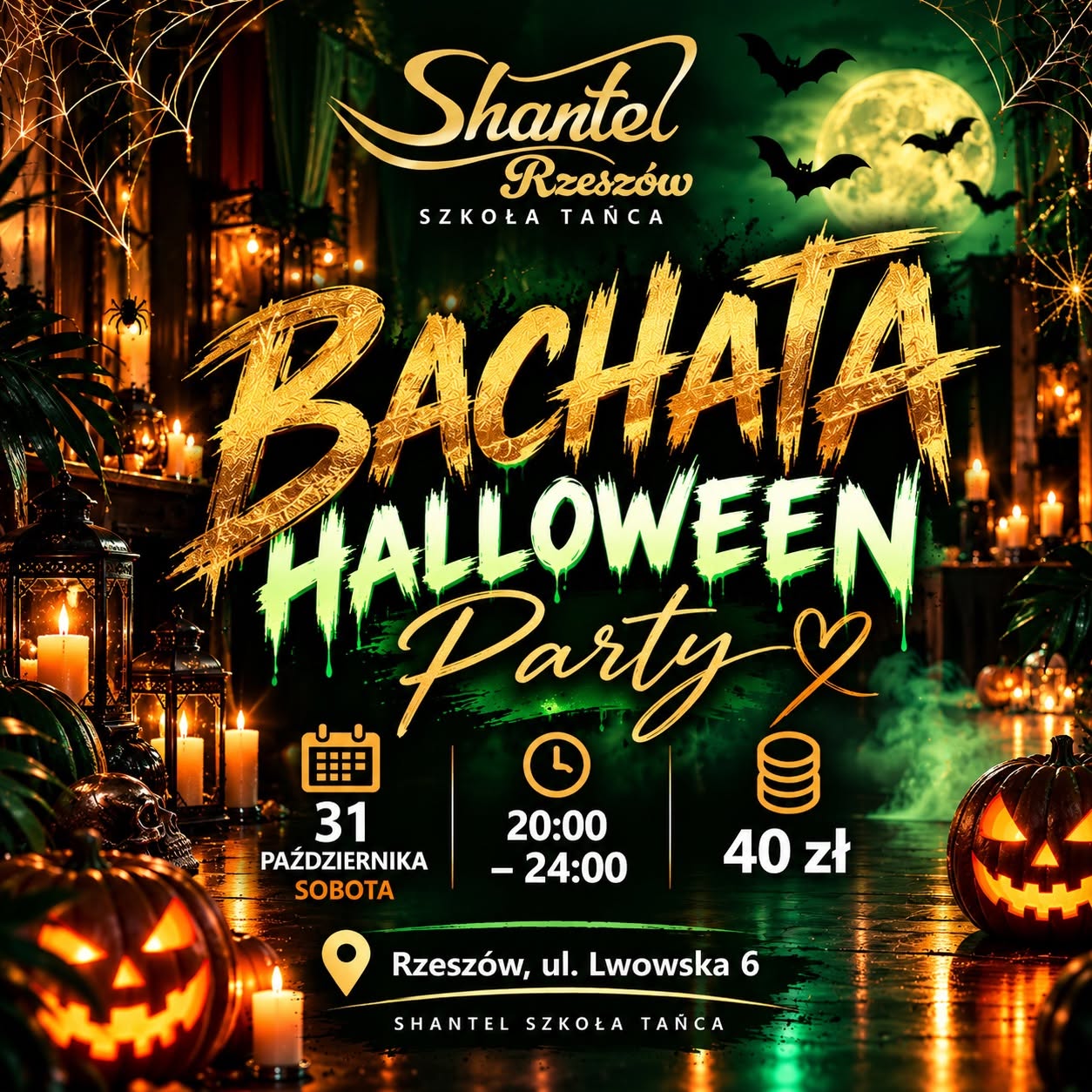 Halloweenowa Impreza Bachaty Rzeszów 31 października 20:00