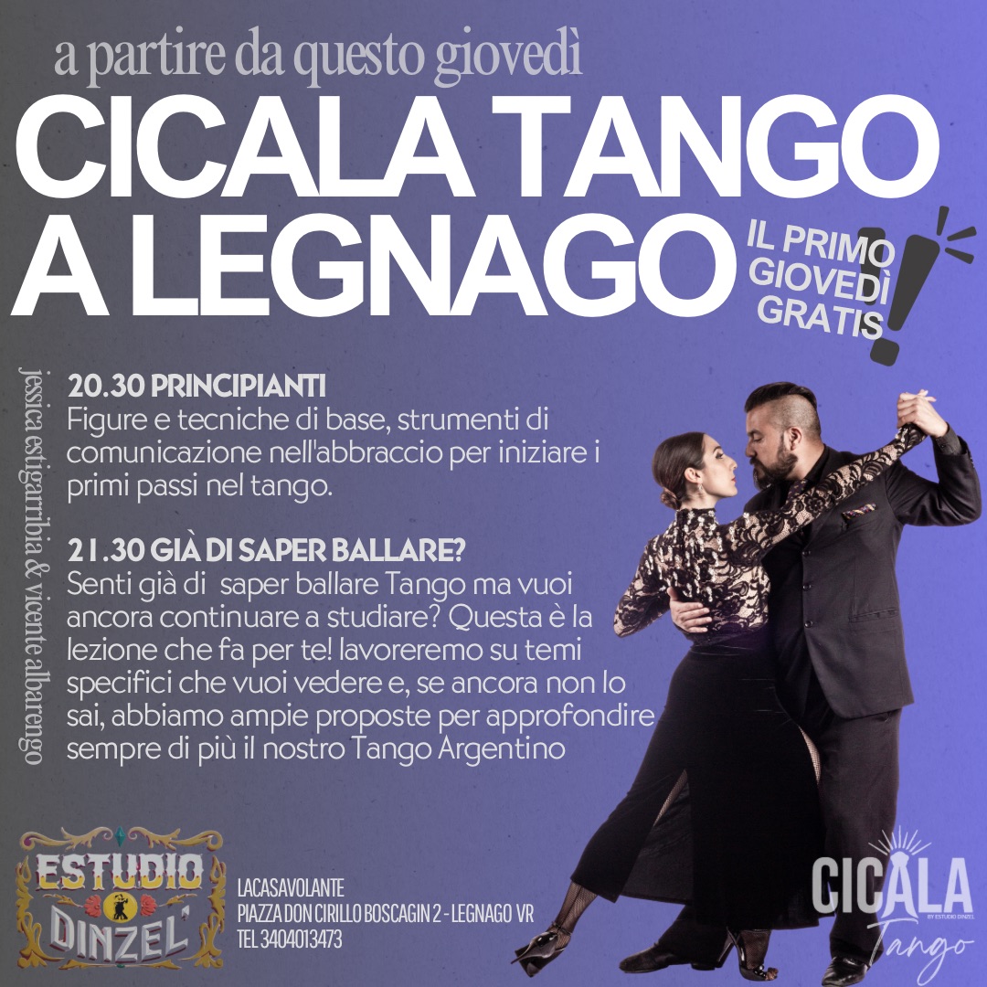 CICALA TANGO a LEGNAGO - primo giovedΓ¬ gratis π₯³
