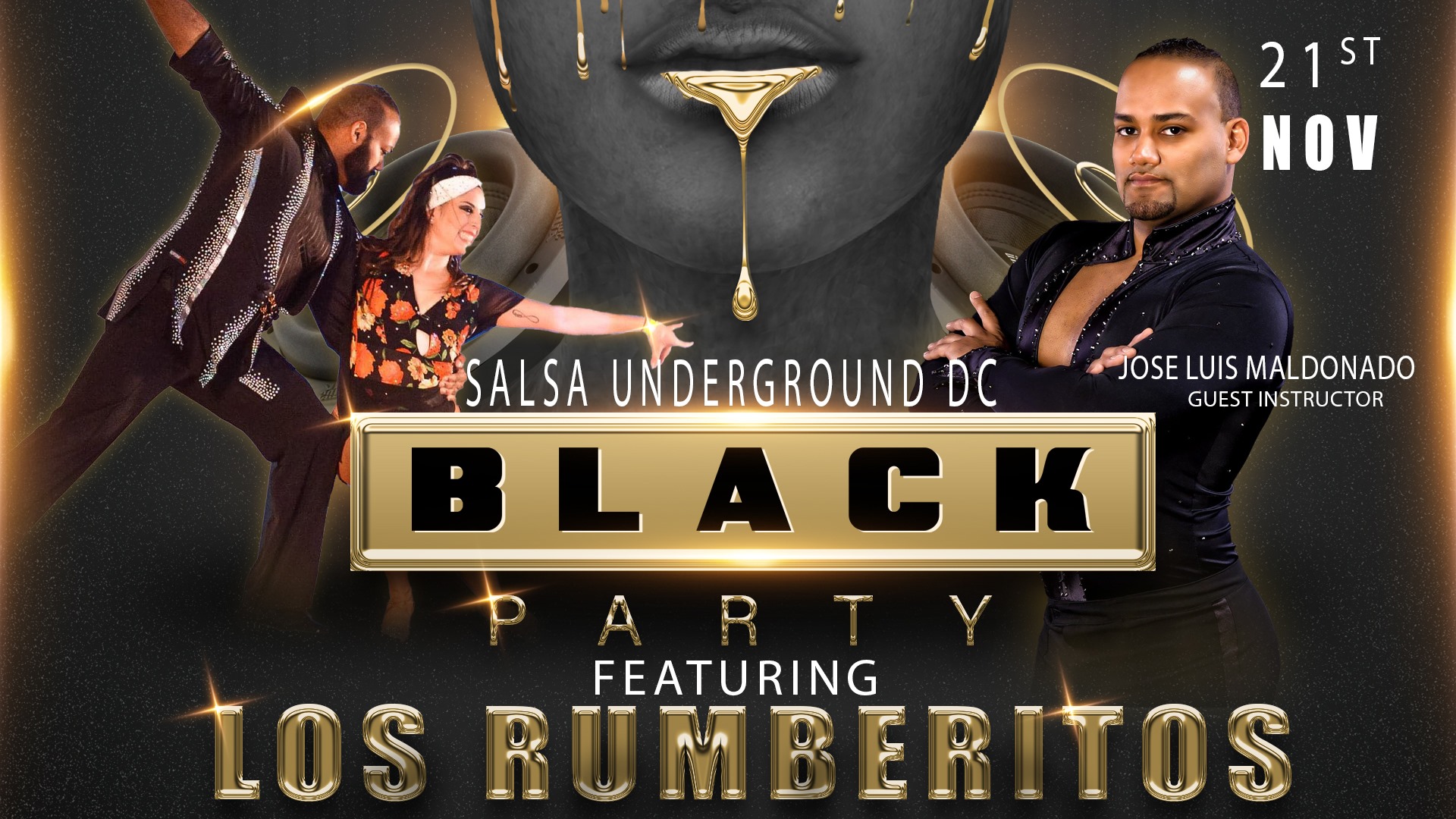 Salsa Underground DC Vinyl Social Black Party