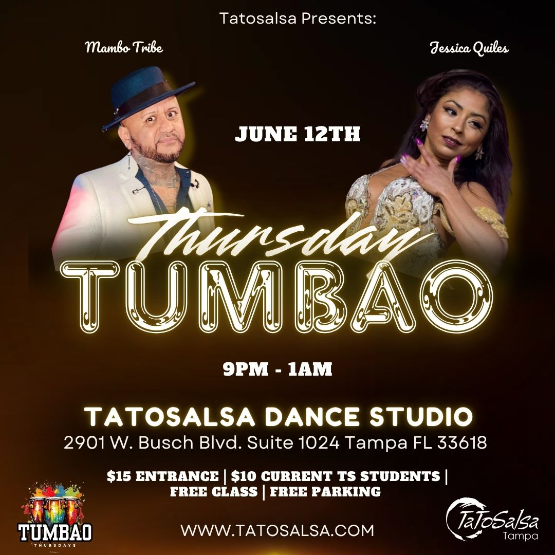 Tumbao Thursdays Dance Social June 12th - Class with Jessica Quiles