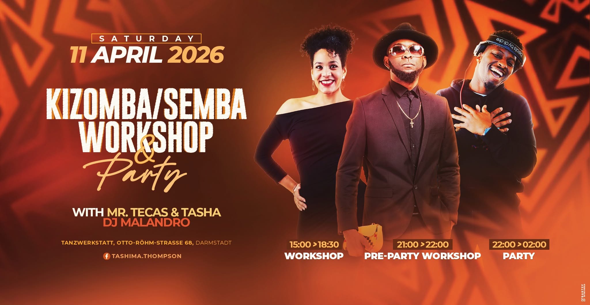 KIZOMBA SEMBA Workshop & Party in Darmstadt, Germany