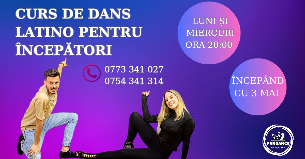 Curs de dans nivel începător-Bachata, Salsa și Kizomba
