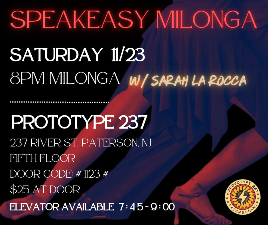 Speakeasy Milonga w DJ Sarah La Rocca